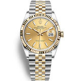 Rolex Datejust 126233 NEW 2023 Champagne Jubilee Yellow Gold & Steel 36 mm