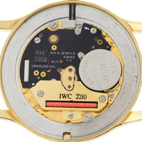 IWC Schaffhausen 3334 Quartz Rare Vintage c. 1989 18k Yellow Gold 32 mm