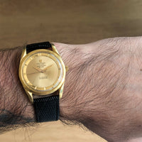 Universal Genève Polerouter De Luxe Cal. 215 Microtor 1956 18k Yellow Gold 34 mm
