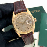 Rolex Day-Date 1803 Cal 1556 Automatic Spanish Rare Taupe Dial 18k Yellow Gold 36 mm