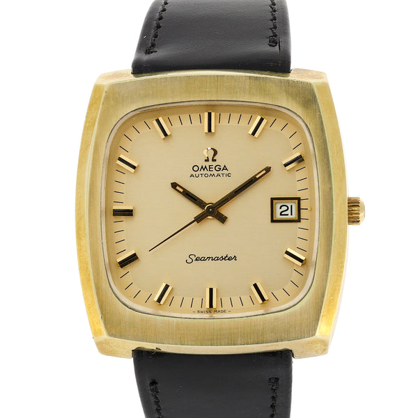 Omega Seamaster 166.0138 Cal. 1012 Automatic c. 1975 Goldfilled 38 x 40 mm