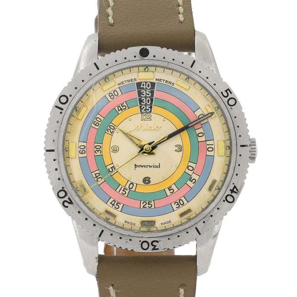 Mido Rainbow Powerwind 300 M Automatic Rare Vintage Steel 38 mm – BDHD