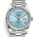 Rolex Day-Date 228236 NEW 2022 Ice Blue Roman President Platinum 40 mm