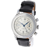 Longines Tre Tacche 4974 Order 21699 - 50 Cal. 13ZN White Complex Dial c. 1942 Steel 37.5 mm