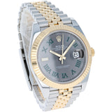 Rolex Datejust 41 mm Wimbledon 126333 NEW 2024 Jubilee Slate Roman Gold & Steel