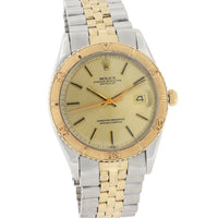 Rolex Datejust Turn-O-Graph 1625 Cal 1575 Champagne 1972 Jubilee 14k Yellow Gold & Steel 36 mm