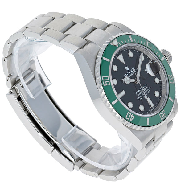 NEW AUG 2023 Rolex Submariner 41 Date Steel GREEN KERMIT Watch 126610
