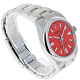 Rolex Oyster Perpetual 124300 Coral Red Sept 2021 Unworn Steel 41 mm