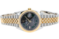 Rolex Datejust 126333 NEW 2023 Wimbledon Slate Roman Jubilee Yellow Gold & Steel 41 mm