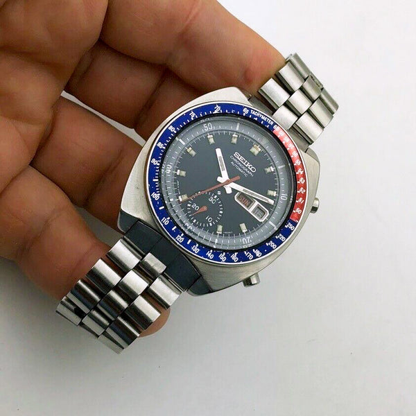 Seiko 6139-6002 Pogue AH001M -0030T Black Dial Automatic