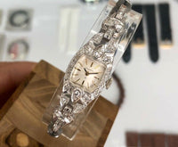Hamilton Art Deco Manual Cal. H 16 Ladies Platinum & 0.70 Ct Diamonds 15 mm